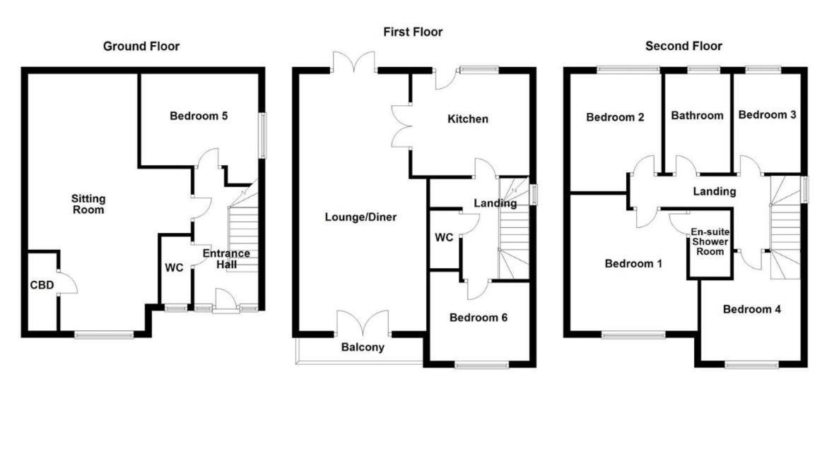 House Of Kaima - 6 Bed Detached Dewsbury Exterior foto